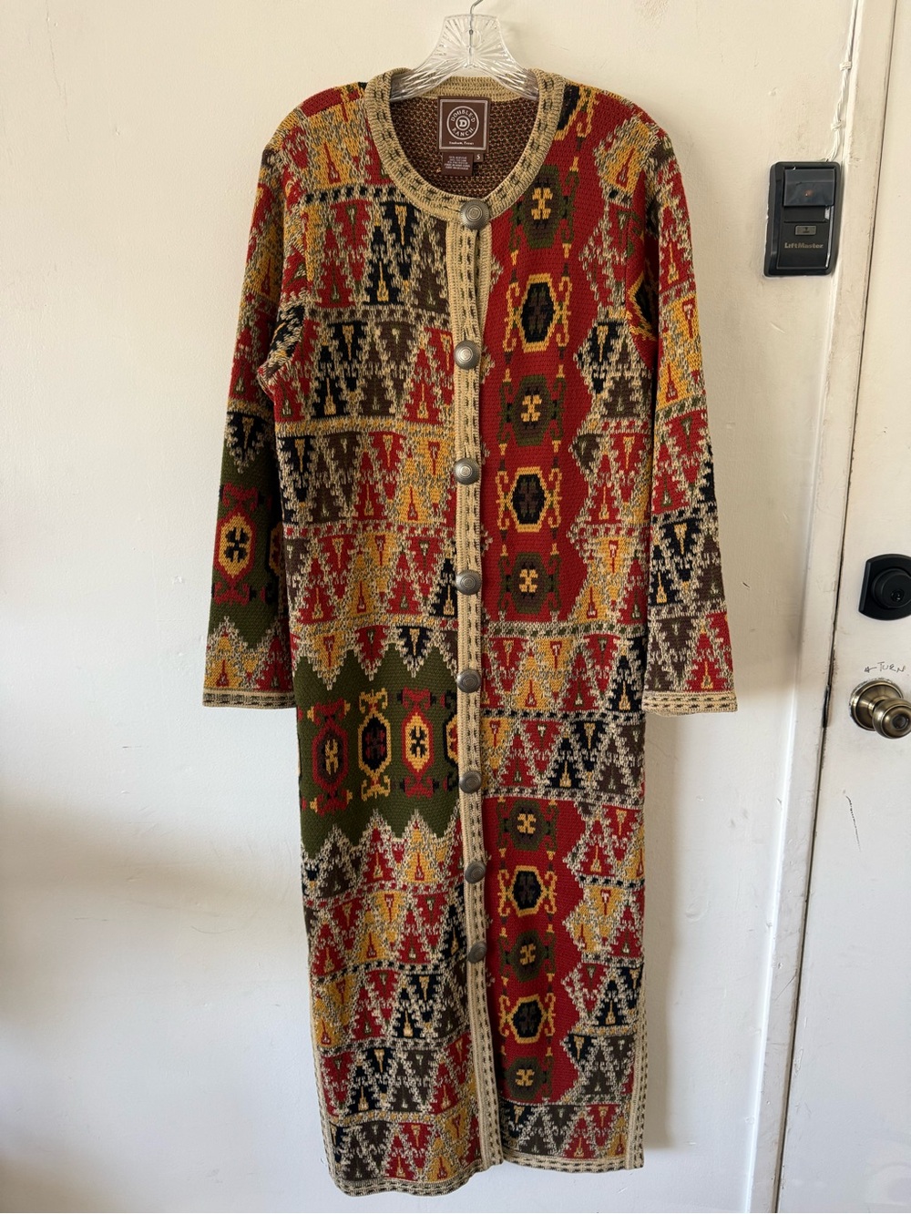 Vintage Double D Ranchwear Sweater/Duster/Jacket, Sz S